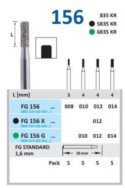 BUR HORICO DIAMOND CYLINDER FG156