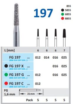 BUR HORICO DIAMOND ROUND END TAPER FG197X