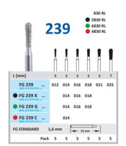 BUR HORICO DIAMOND PEAR FG239