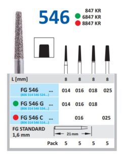 BUR HORICO DIAMOND TAPERED FG546G
