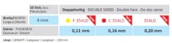 HORICO DOUBLE SIDED SEPARATING STRIPS F354LD