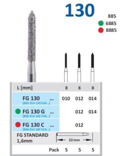 BUR HORICO DIAMOND POINTED CYLINDER FG130