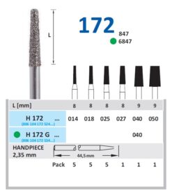BUR HORICO DIAMOND TAPERED H172